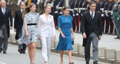 La reina Letizia recicla vestido para dejar todo el protagonismo a Leonor