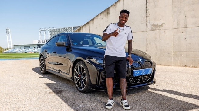 Vinícius Júnior y su coche BMW para esta temporada Vinícius Júnior