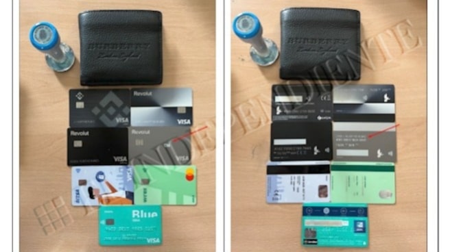 Imagen de las tarjetas de créditos incautadas en casa de 'Alcasec' Imagen de las tarjetas de créditos incautadas en casa de 'Alcasec'
