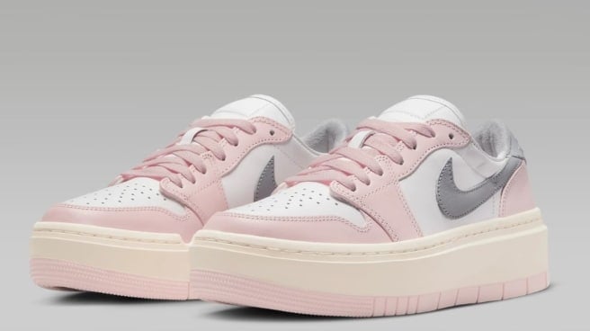 pink Nike Air Jordan sneakers