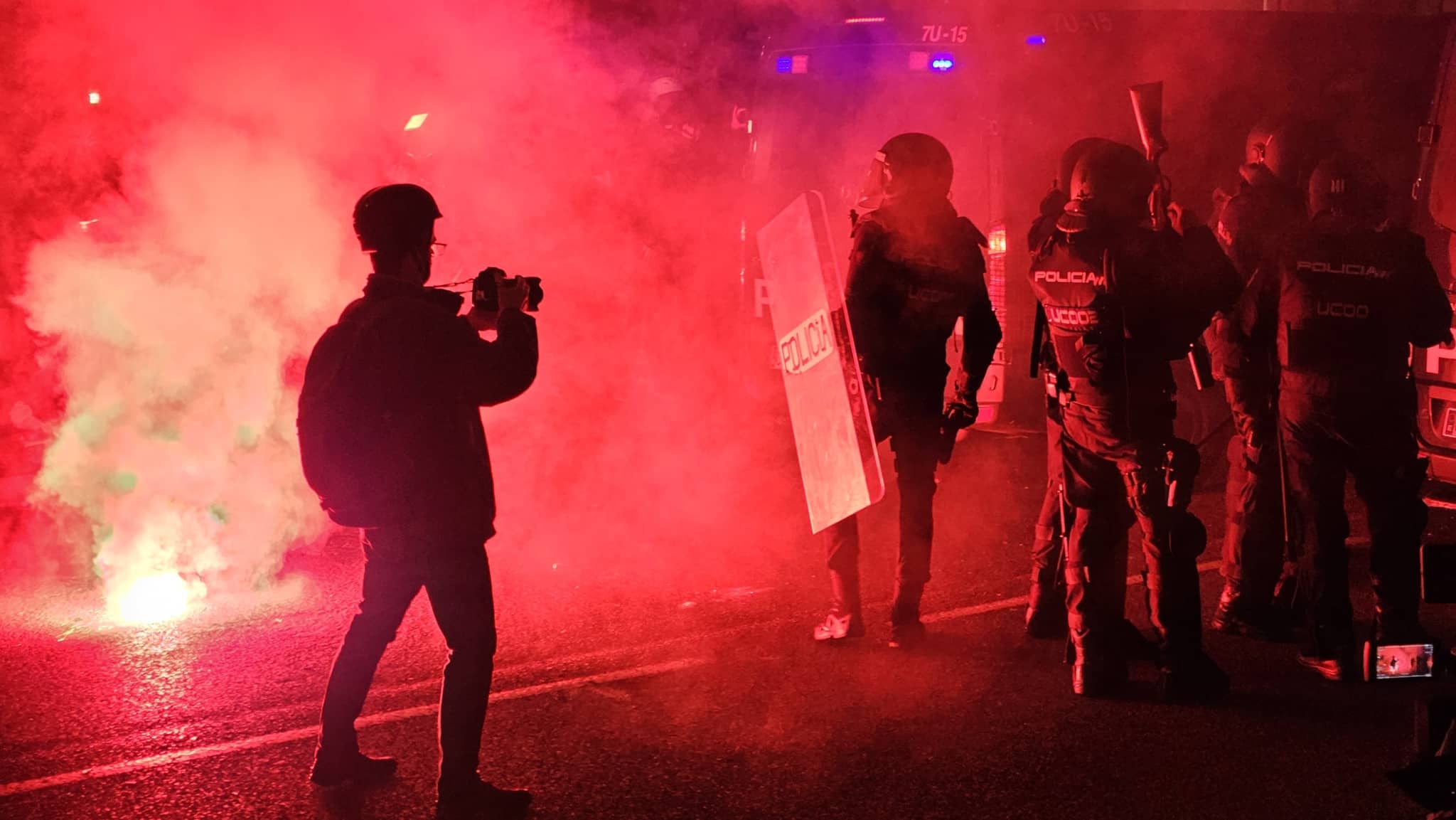 Manifestación en Ferraz