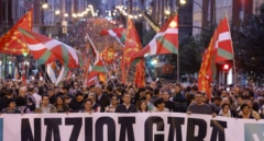 "Somos nación": el grito de Otegi en Bilbao dos días después de investir a Sánchez