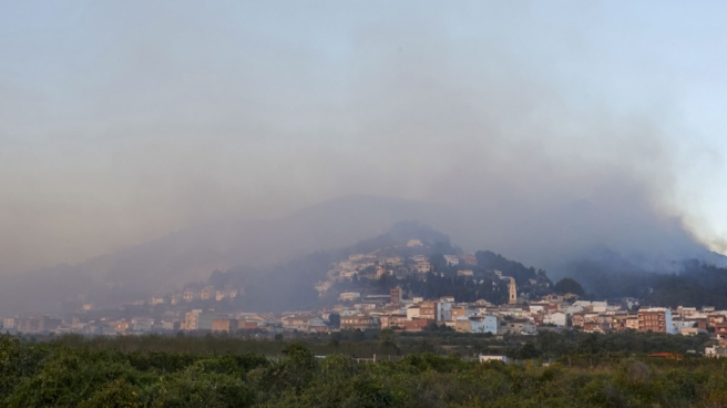 Imagen del incendio de Montixelvo (Valencia)