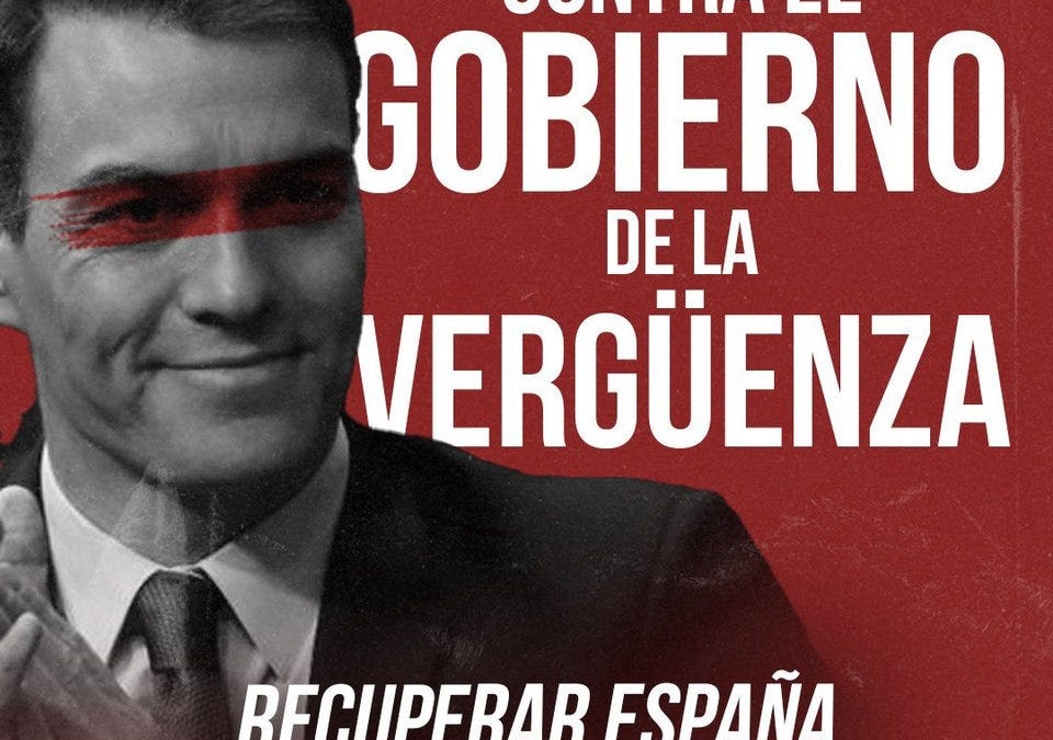 El Frente Obrero se manifiesta ante la sede del PSOE en contra de la amnistía