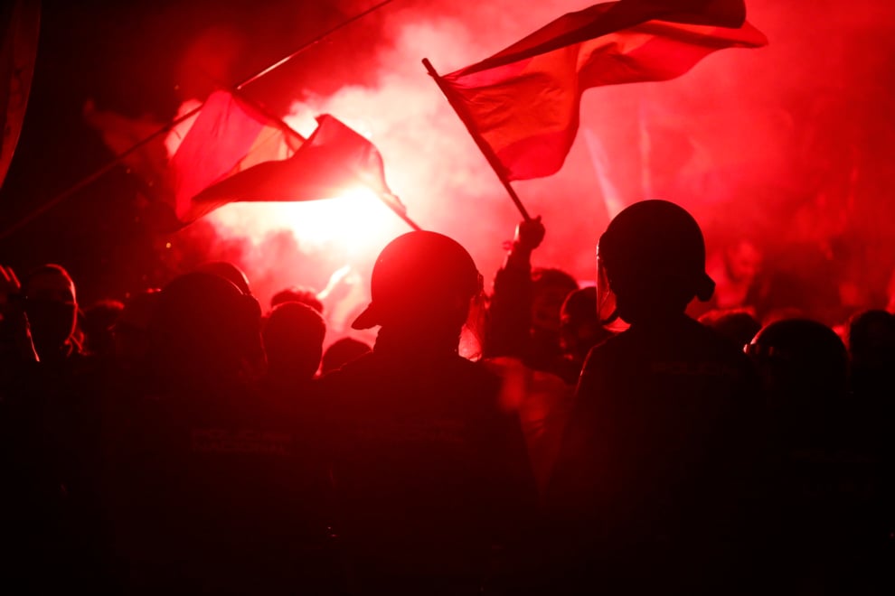 Concentraciones este lunes frente a la sede del PSOE en la calle Ferraz, en Madrid