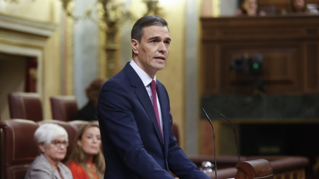 MADRID, 15/11/2023.- El presidente del Gobierno en funciones, Pedro Sánchez, comienza su intervención en el primer día del debate de investidura en el que pone su nuevo programa de Gobierno y pide la confianza a la Cámara para revalidar su mandato en la Moncloa, este miércoles en Madrid. EFE/ Juan Carlos Hidalgo MADRID, 15/11/2023.- El presidente del Gobierno en funciones, Pedro Sánchez, comienza su intervención en el primer día del debate de investidura en el que pone su nuevo programa de Gobierno y pide la confianza a la Cámara para revalidar su mandato en la Moncloa, este miércoles en Madrid. EFE/ Juan Carlos Hidalgo