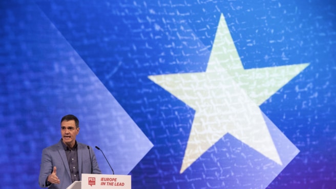 El lider del PSOE y presidente en funciones de España, Pedro Sánchez, durante su intervención, en la segunda jornada del Congreso Europeo Socialista El lider del PSOE y presidente en funciones de España, Pedro Sánchez, durante su intervención, en la segunda jornada del Congreso Europeo Socialista