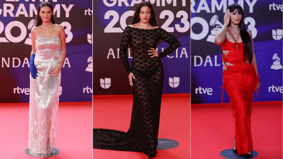 Victoria Federica, Rosalía y Nathy Peluso, en la alfombra roja de los Latin Grammy Victoria Federica, Rosalía y Nathy Peluso, en la alfombra roja de los Latin Grammy