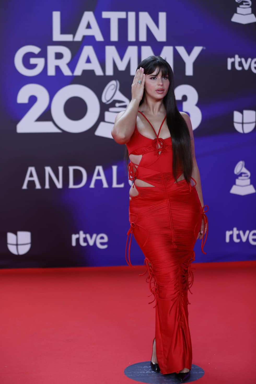 La cantante argentina Nathy Peluso en los Grammy Latinos de Sevilla