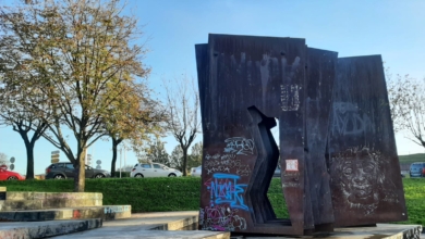 Ibarrola, una obra vandalizada y olvidada en su localidad natal