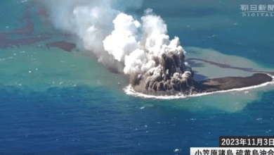 Se crea una nueva isla en Japón tras la erupción de un volcán submarino al sur de Tokio