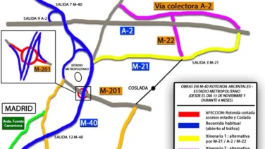 Cerrada la glorieta de Arcentales por las obras de acceso al Metropolitano: estos son los desvíos y modificaciones