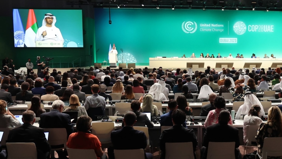 Salón plenario de la COP28.