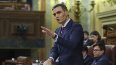 Sánchez, a Feijóo: "Usted se aleja de los principios democráticos y desfila con los franquistas de Vox"