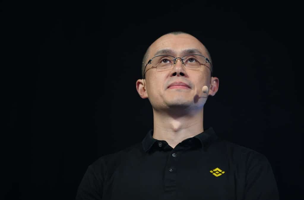 Changpeng Zhao, cofundador y director ejecutivo de Binance en Center Stage durante la noche inaugural de Web Summit 2022 en el Altice Arena de Lisboa, Portugal.