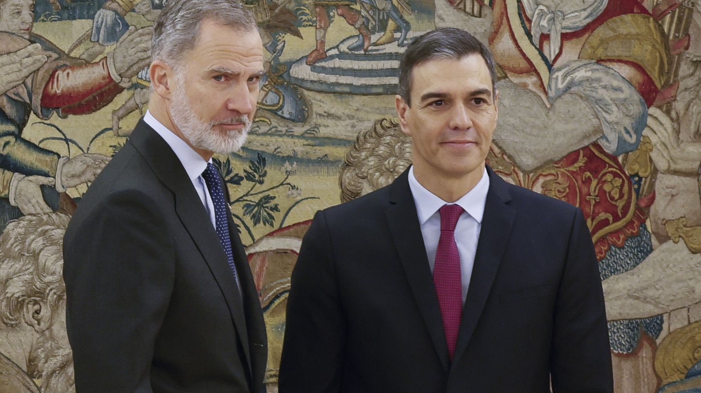 El Rey y Pedro Sánchez, en el Palacio de la Zarzuela.