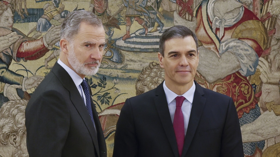 El Rey y Pedro Sánchez, en el Palacio de la Zarzuela.