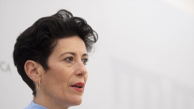 Elma Saiz, nueva ministra de Seguridad Social La consejera de Economía y Hacienda del Gobierno Navarro y ahora ministra de Seguridad Social, Elma Saiz, comparece ante los medios en Madrid. Imagen de archivo.