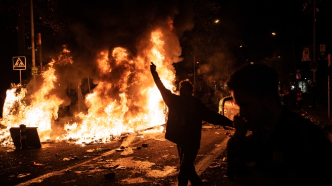 Incidentes tras la manifestación convocada por Tsunami Democratic por el partido entre el FC Barcelona-Real Madrid en el Camp Nou, a 18 de diciembre de 2019 Incidentes tras la manifestación convocada por Tsunami Democratic por el partido entre el FC Barcelona-Real Madrid en el Camp Nou, a 18 de diciembre de 2019