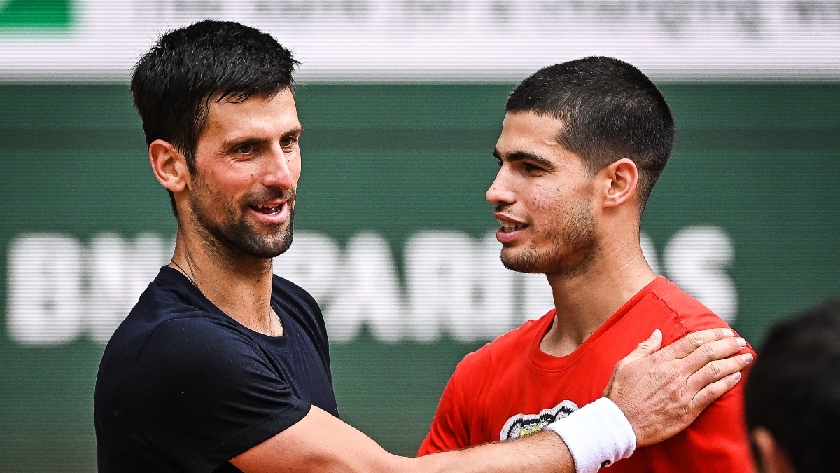 Novak Djokovic y Carlos Alcaraz