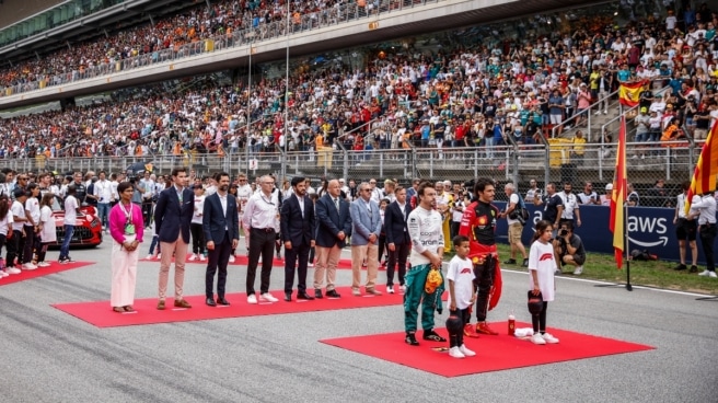 Fernando Alonso y Carlos Sainz durante el Gran Premio de España de Fórmula 1 Fernando Alonso y Carlos Sainz durante el Gran Premio de España de Fórmula 1