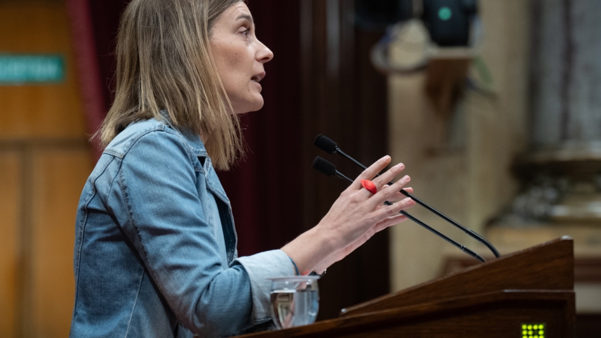 La presidenta de los comunes en el Parlament, Jessica Albiach.