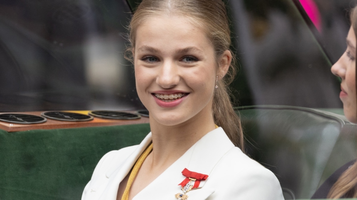 La princesa Leonor, tras jurar la Constitución en el Congreso de los Diputados el pasado 31 de octubre.