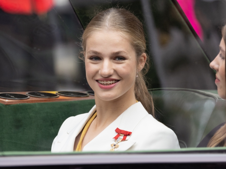 La princesa Leonor, tras jurar la Constitución en el Congreso de los Diputados el pasado 31 de octubre. 