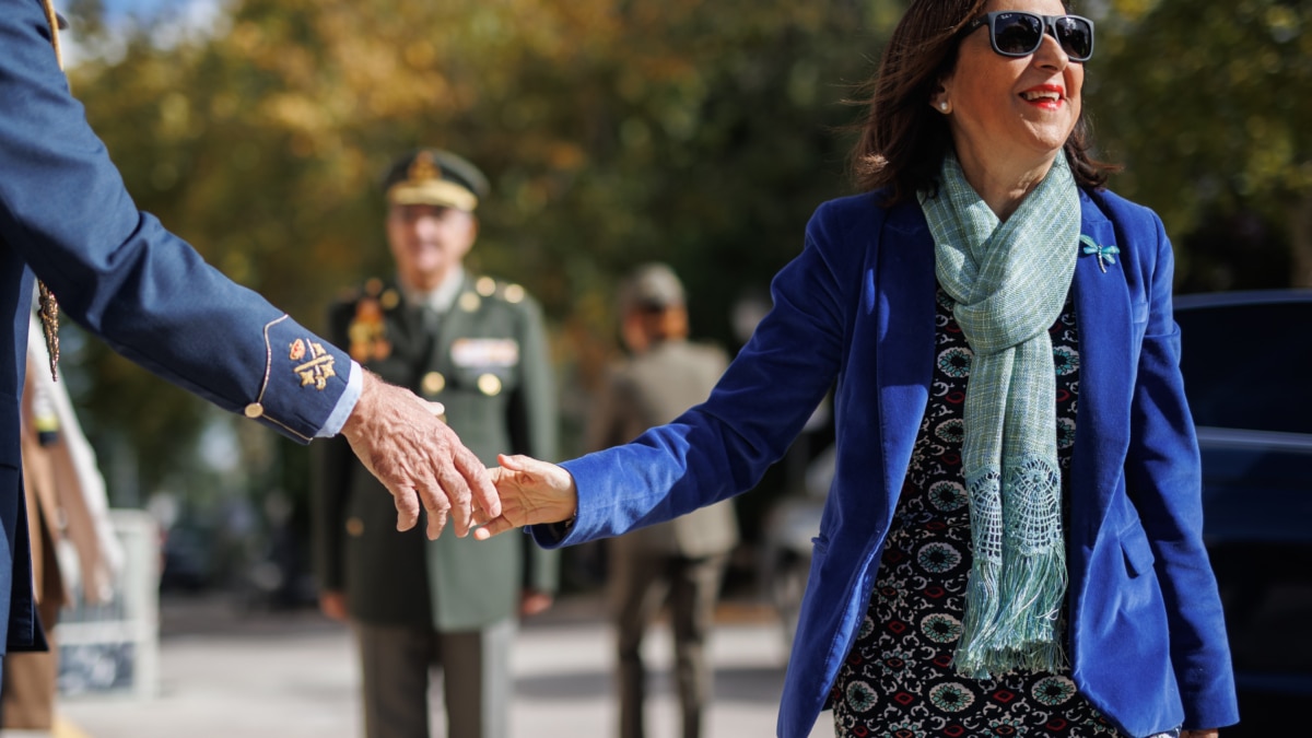 Margarita Robles, en la Academia Central de Defensa.