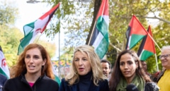 Presencia fugaz de Yolanda Díaz en la manifestación a favor de la autodeterminación del Sáhara Occidental