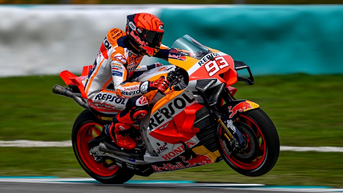 Marc Márquez con Honda