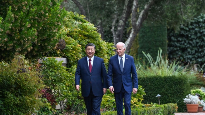 EuropaPress_5580777_san_francisco_nov_15_2023____chinese_president_xi_jinping_and_us_president Xi Jinping y Joe Biden en el jardín Filoli, cerca de San Francisco.