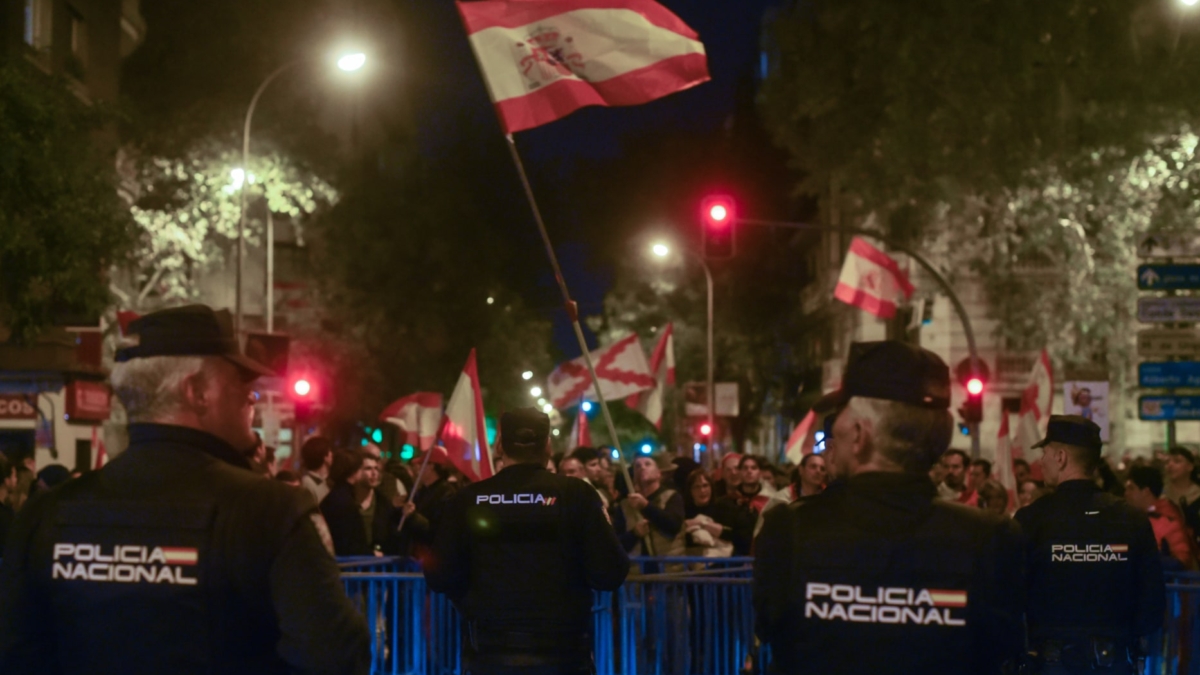 Dispositivo policial en Ferraz.