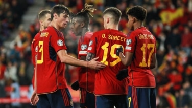España gana 3-1 a Georgia y se clasifica como primera de grupo para la Eurocopa