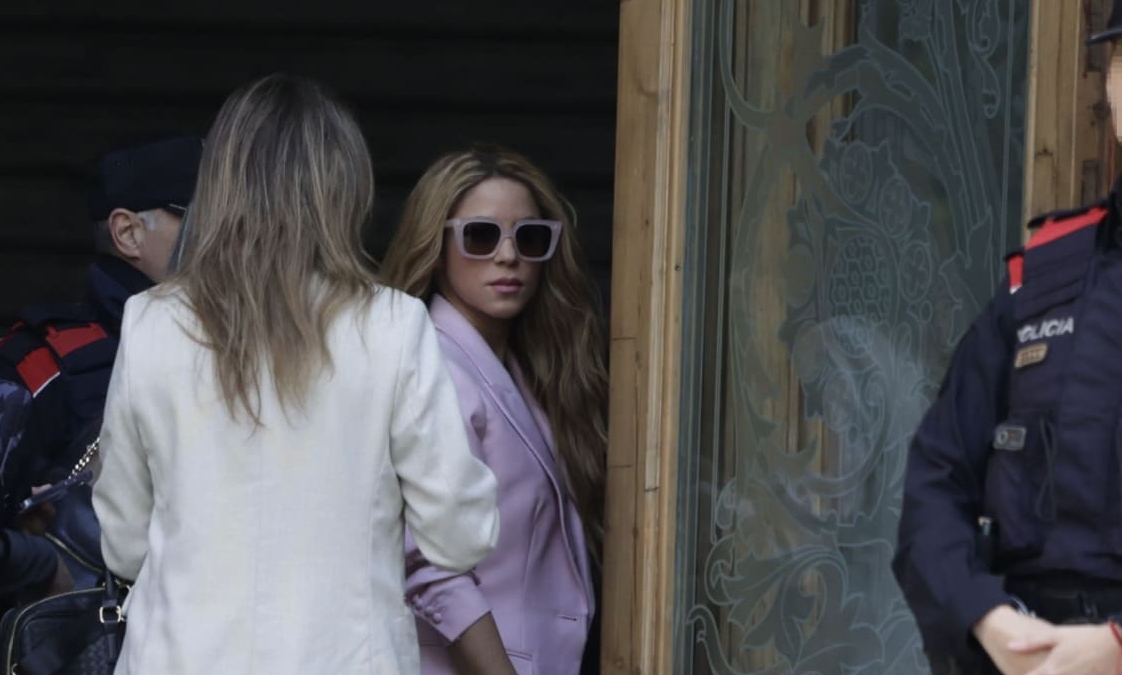 Shakira entra en el Palacio de Justicia en Barcelona.
