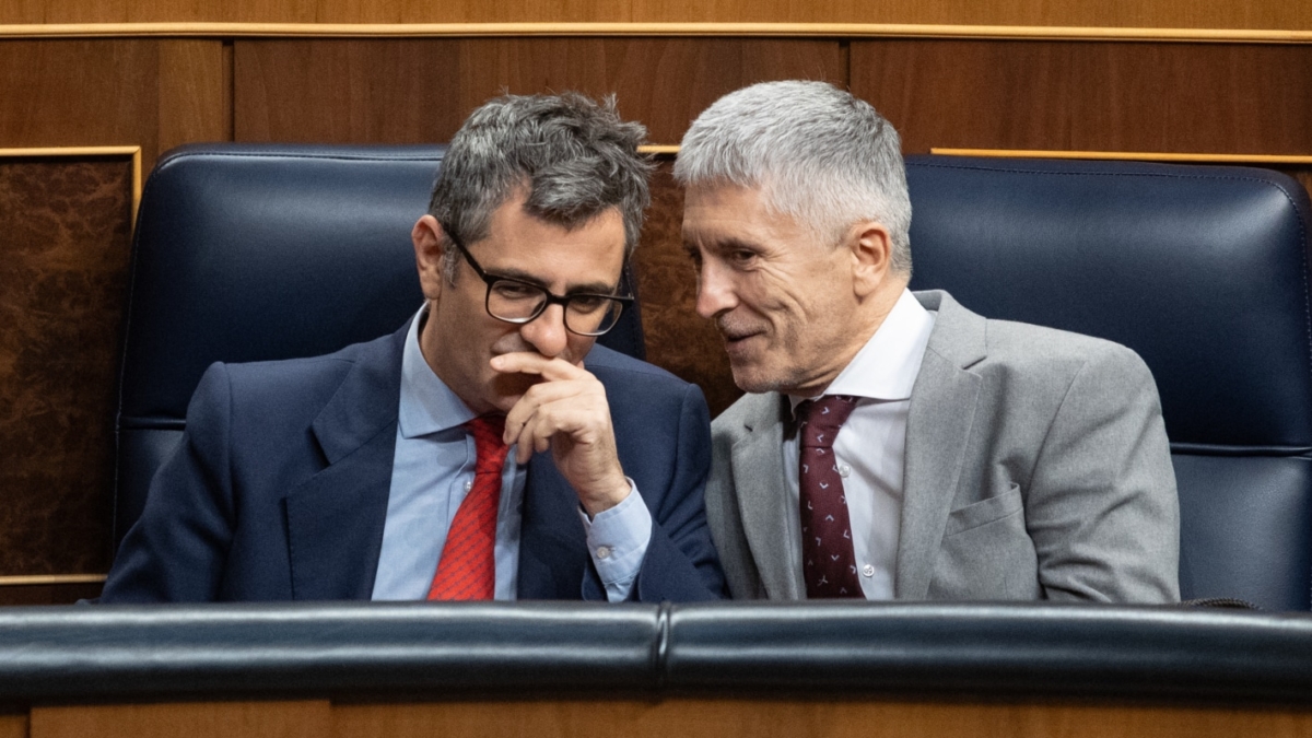 Bolaños y Marlaska, en el Congreso.