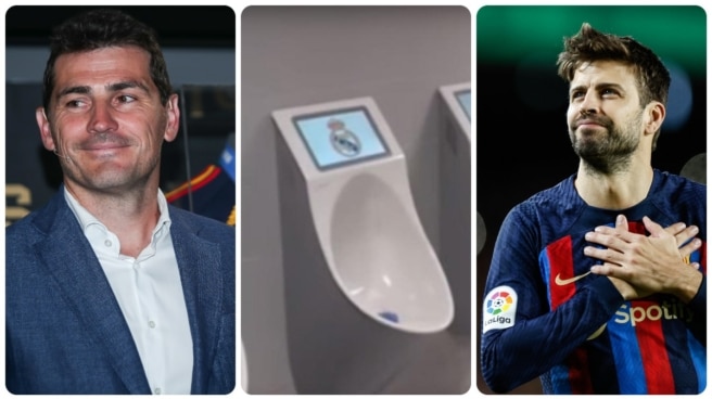 Iker Casillas y Gerard Piqué se han adentrado en el mundo de los urinarios Iker-Casillas-Gerard-Pique-urinarios