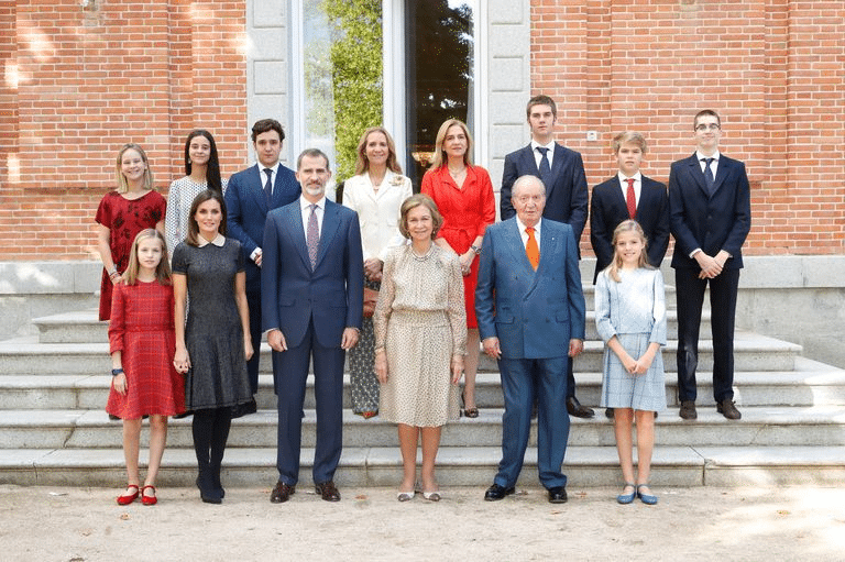 Foto del 80 cumpleaños de la reina Sofía en Zarzuela, tomada en 2018