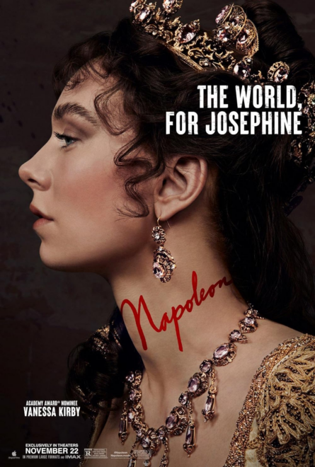 Napoleon poster featuring Josephine (played by Vanessa Kirby) as the title character.