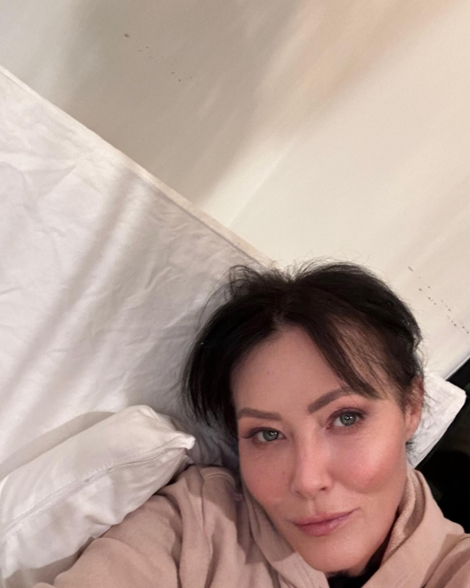 Shannen Doherty in a photo of a bad day in October, in her own words