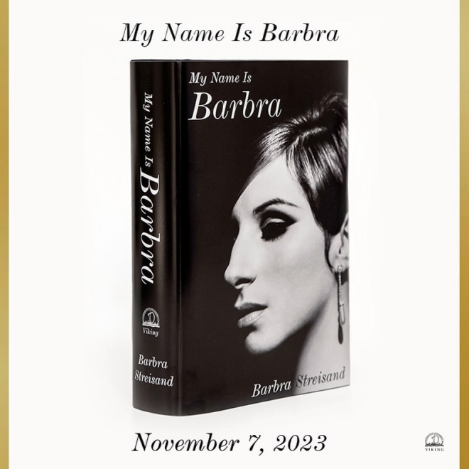 Barbra Streisand publica libro este martes en Estados Unidos