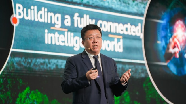 Jim Lu, presidente de Huawei Europa, interviene en Huawei Connect 2023, en París (Francia) Jim Lu, presidente de Huawei Europa, interviene en Huawei Connect 2023, en París (Francia)