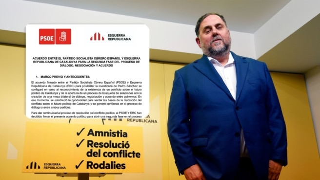 Acuerdo íntegro entre el PSOE y ERC para la investidura de Pedro Sánchez