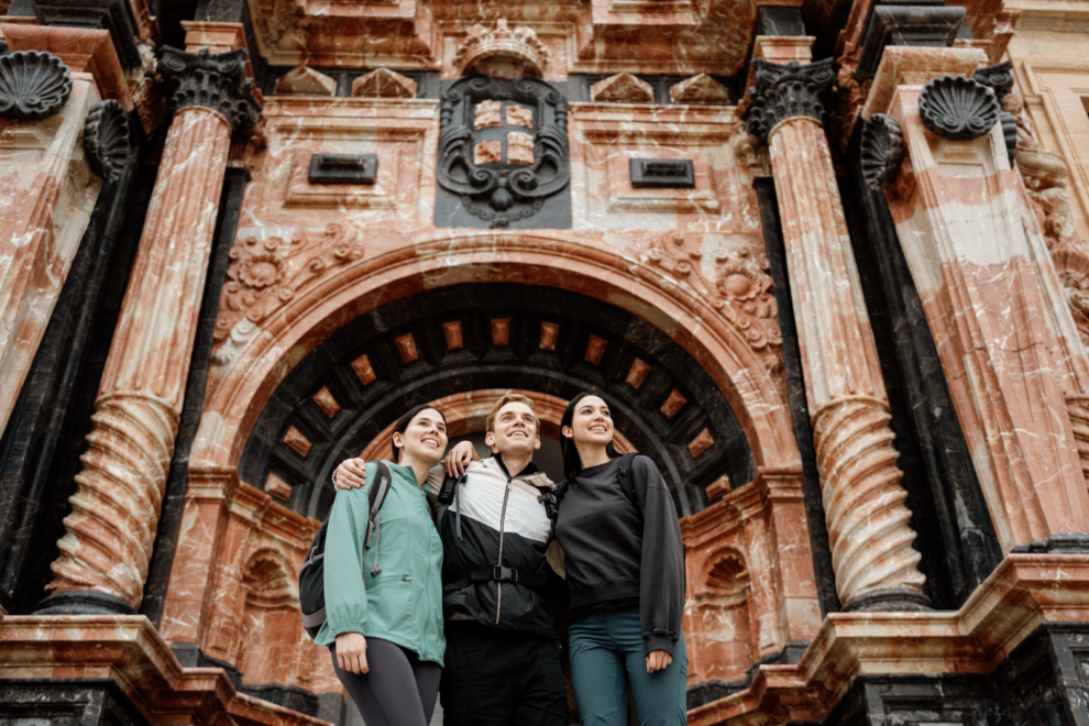 Construction of the Basilica of the True Cross began in 1616.  Its impressive jasper door dates back to the 18th century.