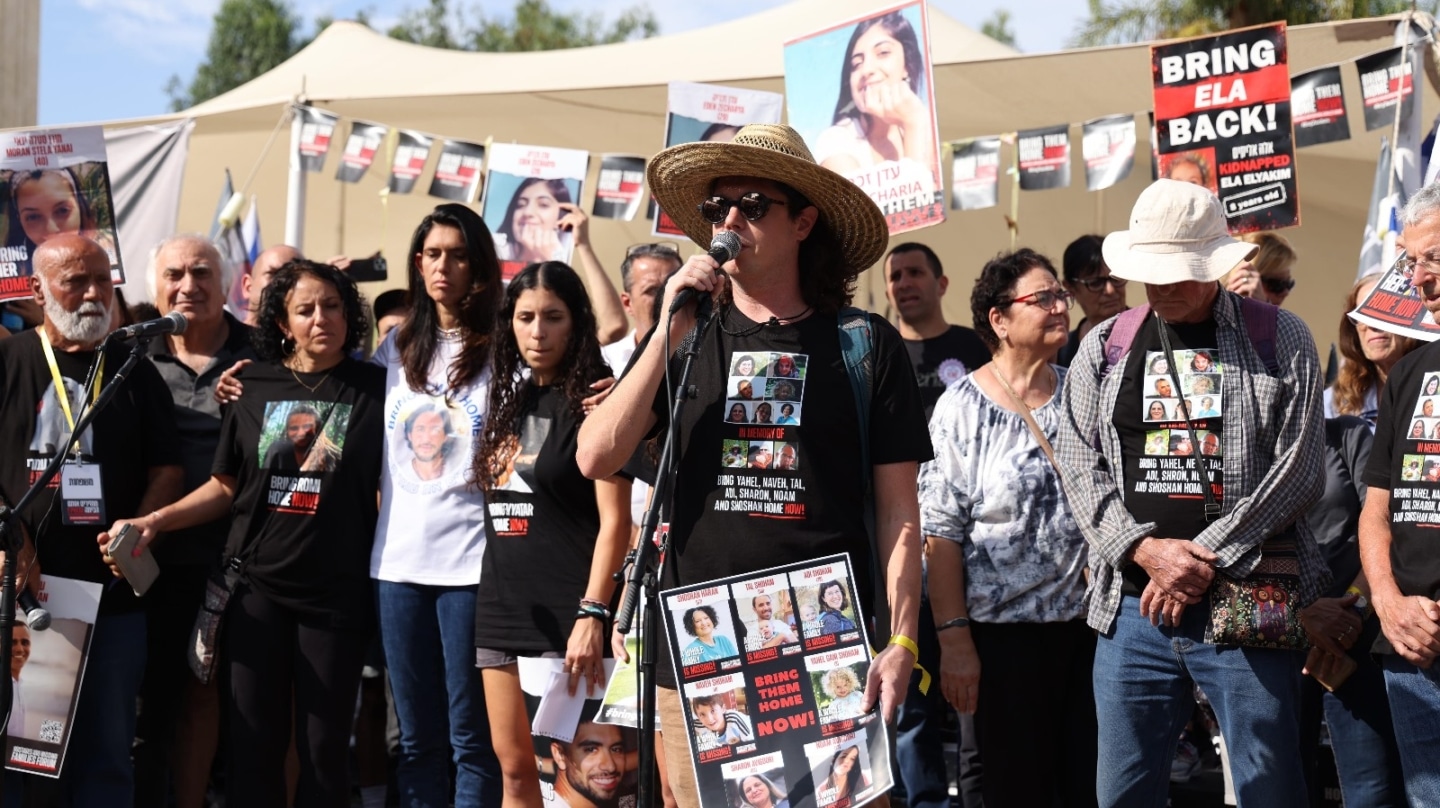 Marcha de las familias de los rehenes en Tel Aviv