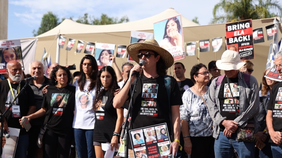 Marcha de las familias de los rehenes en Tel Aviv