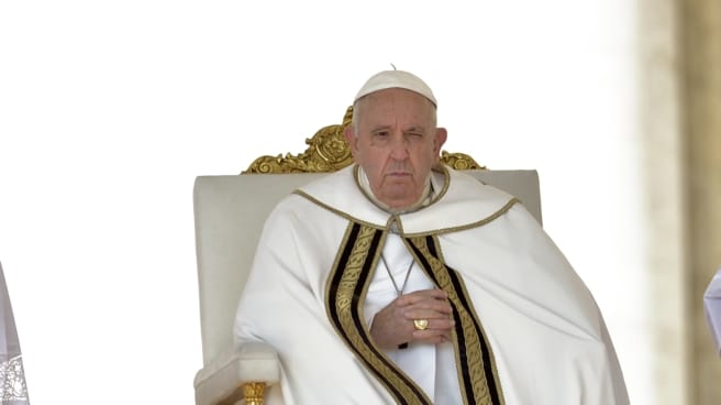 El Papa Francisco recibirá a Aragonès en una audiencia privada en el Vaticano El Papa Francisco durante el acto de nombramiento de cardenales en la basílica vaticana de San Pedro