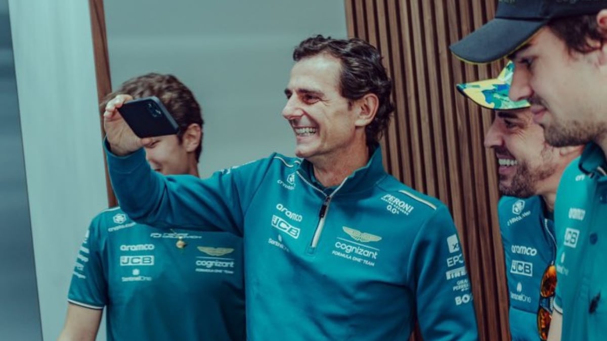 Pedro Martínez de la Rosa con Fernando Alonso