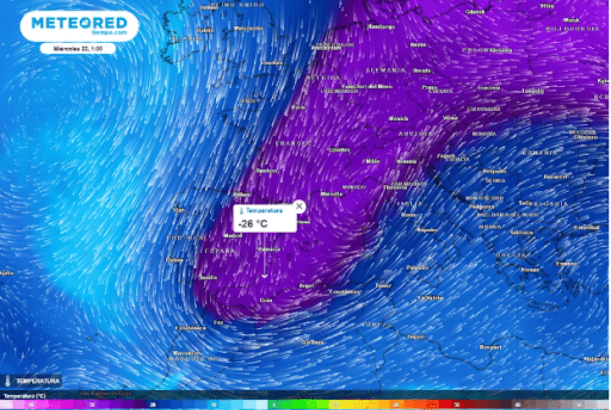 Un chorro polar traerá un cambio drástico de temperaturas a España