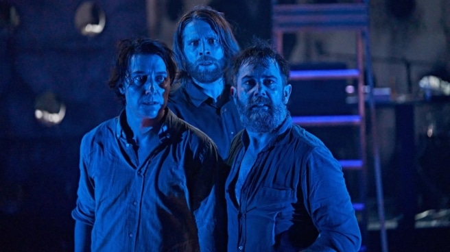 Clemente García, Marcos Toro y Roberto Mori, en una escena de 'Vuelan palomas'. Clemente García, Marcos Toro y Roberto Mori, en una escena de 'Vuelan palomas'.